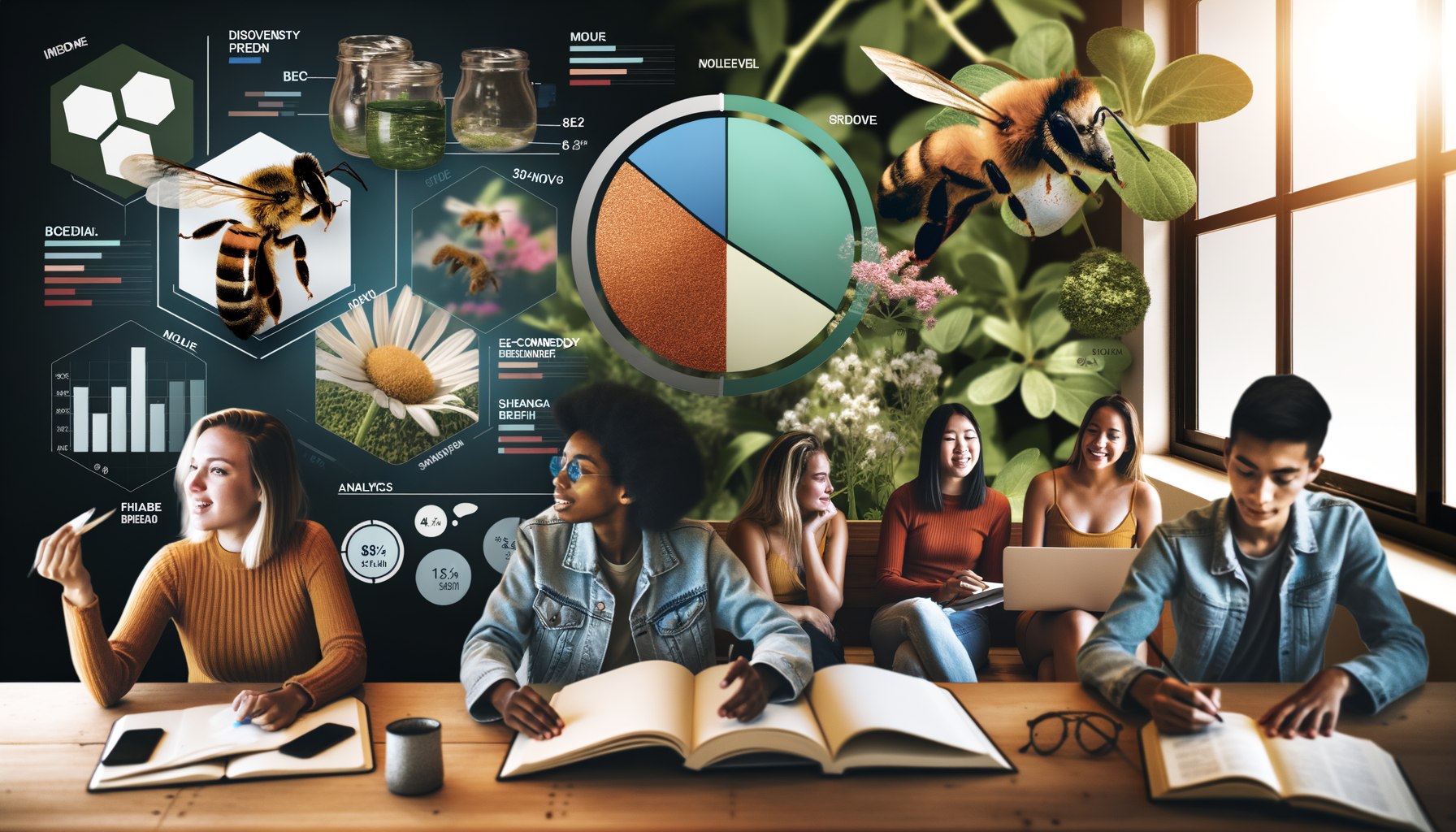 Professional Social Media as a Discovery Tool illustration showing Eco-friendly products, Social media platform interfaces re